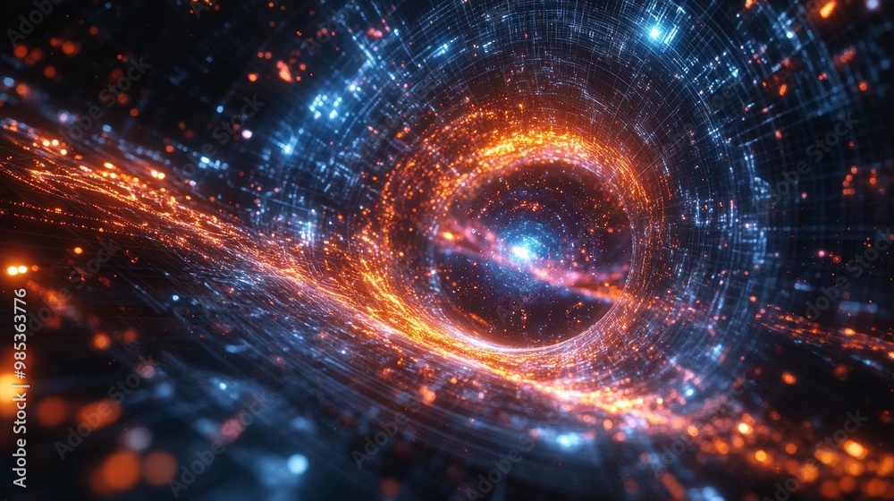 Fototapeta premium Digital Vortex.