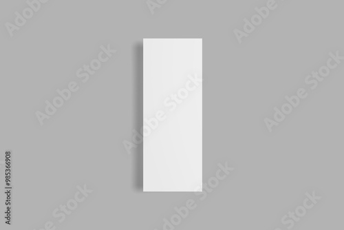  blank menu cards mockup on gray background