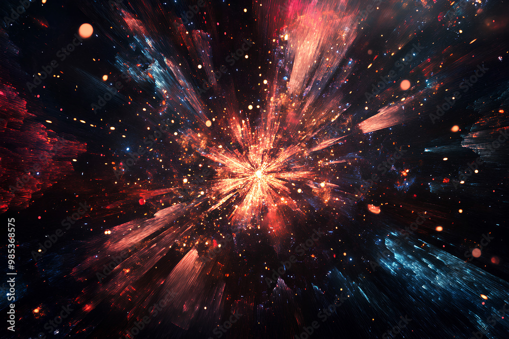 abstract fireworks background and space for text abstract fireworks background and space for text