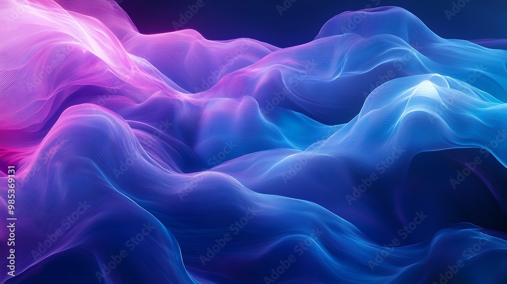 Abstract Wavy Lines in Vibrant Hues Abstract Wavy Lines in Vibrant Hues