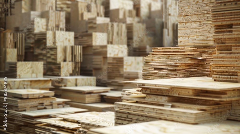 A pile of wood is stacked in a room A pile of wood is stacked in a room