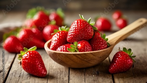  Fresh strawberries ripe and ready for a sweet treat