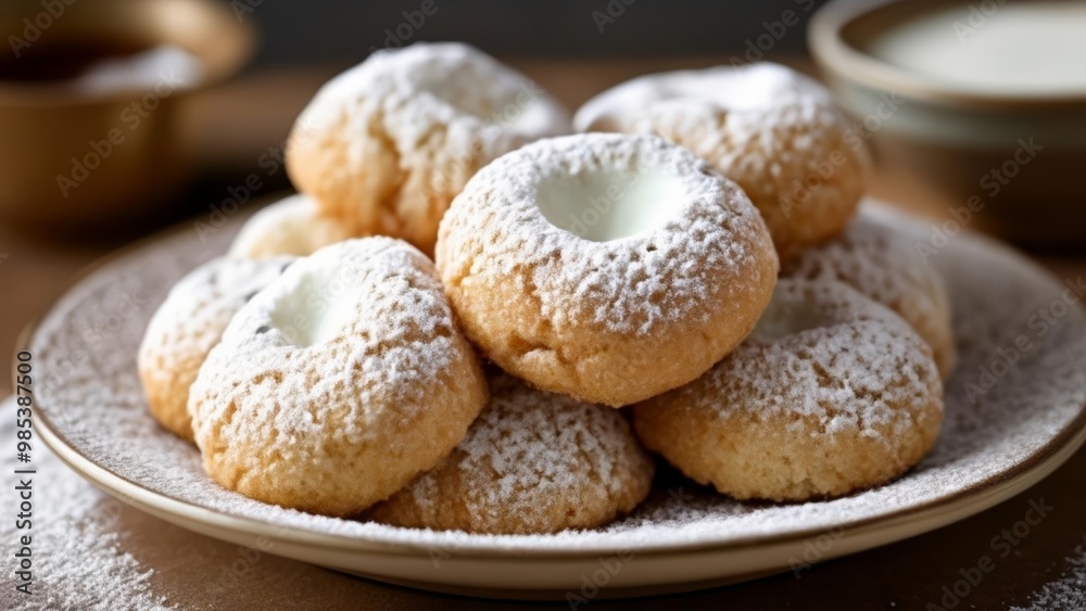  Deliciously dusted doughnut holes ready to be savored