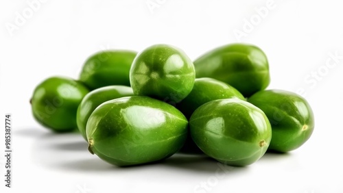 Wallpaper Mural  Fresh glossy green olives perfect for a healthy snack or culinary delight Torontodigital.ca