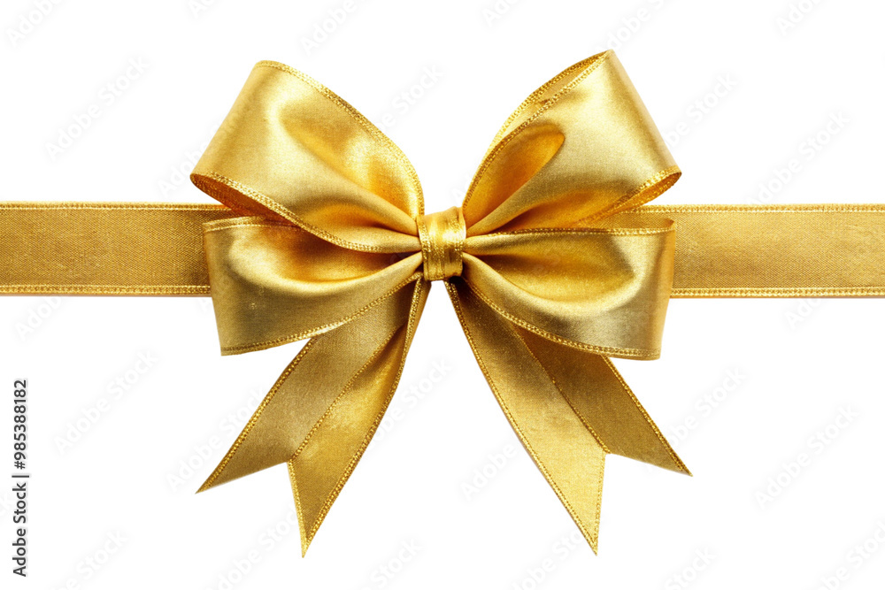 golden bow isolated on white golden bow isolated on white