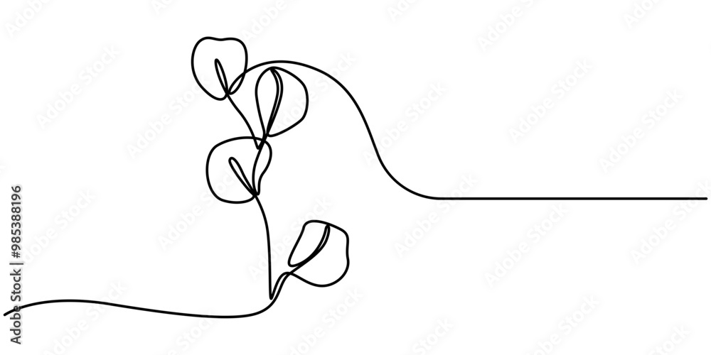 Set of Eucalyptus branches in modern single line art style. Continuous line drawing, aesthetic contour for home decor, posters, wall art, packaging. Floral logo Vector Eucalyptus branch in line art Set of Eucalyptus branches in modern single line art style. Continuous line drawing, aesthetic contour for home decor, posters, wall art, packaging. Floral logo Vector Eucalyptus branch in line art