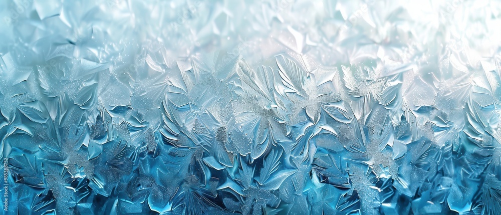 Frosted Patterns on a Smooth Ice Surface Frosted Patterns on a Smooth Ice Surface