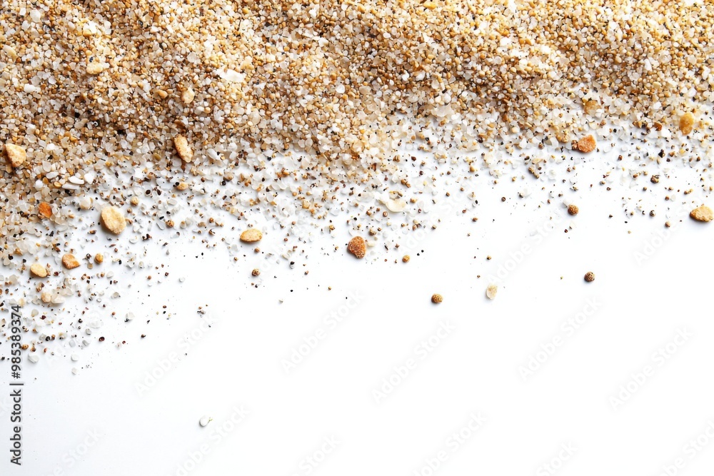 Sand texture on white background. Sand texture on white background.