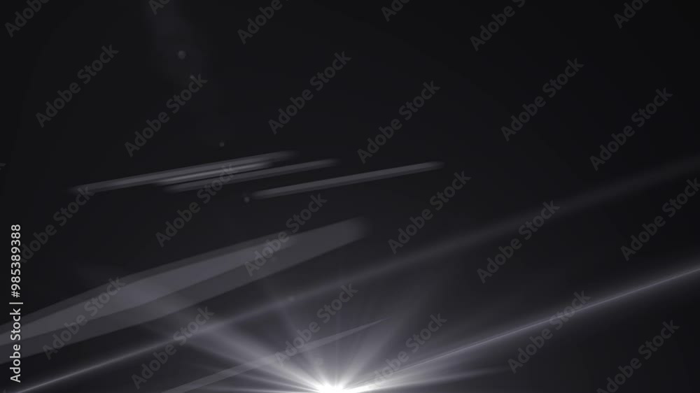 Optical Lens flare effect and shine ray moving Optical Lens flare effect and shine ray moving