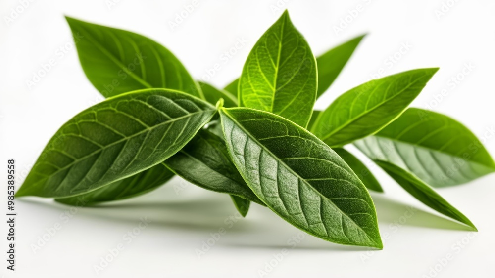 Fresh and vibrant green leaves perfect for natural decoration or a healthy lifestyle theme Fresh and vibrant green leaves perfect for natural decoration or a healthy lifestyle theme