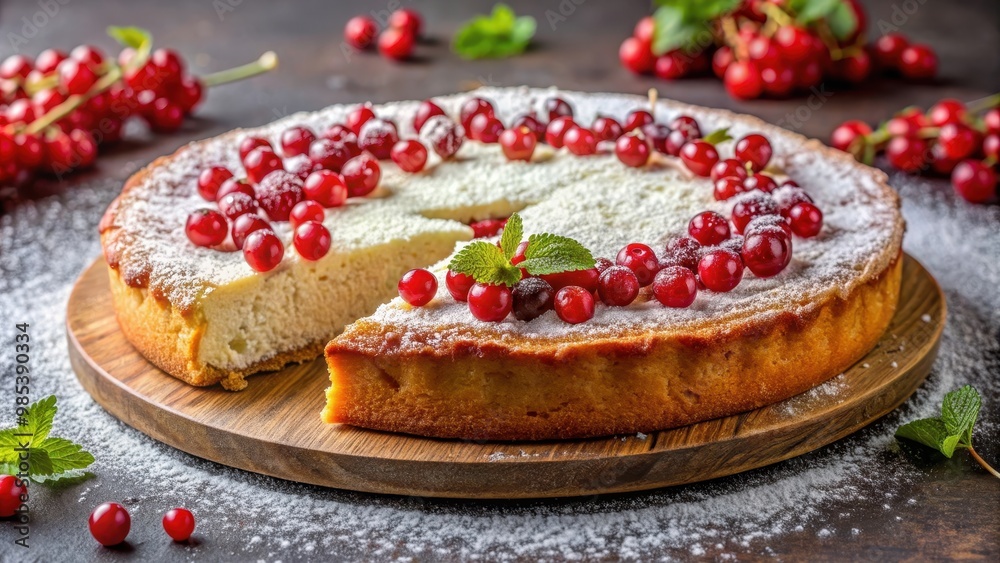 Delicious homemade ribiselkuchen (red currant cake) with powdered sugar on top, ribiselkuchen, red currant cake, dessert, homemade Delicious homemade ribiselkuchen (red currant cake) with powdered sugar on top, ribiselkuchen, red currant cake, dessert, homemade