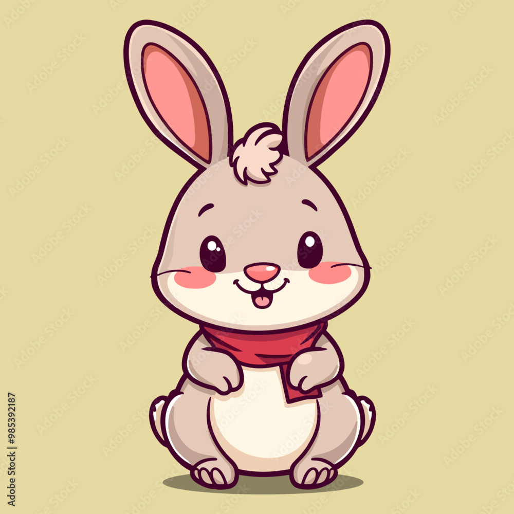Cute Rabbit Illustration. Flat Cartoon Style Vector PNG Transparent Nursery Cutout Clipart Digital Planner Sticker Cute Rabbit Illustration. Flat Cartoon Style Vector PNG Transparent Nursery Cutout Clipart Digital Planner Sticker