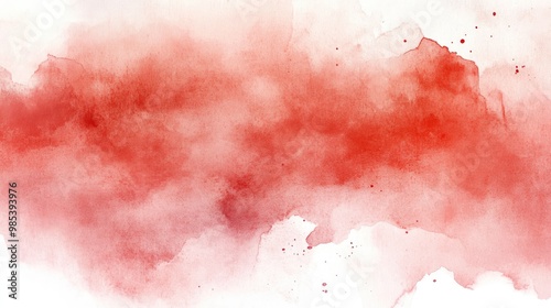 Elegant red watercolor abstract featuring blended gradients and delicate shapes for a refined and artistic effect