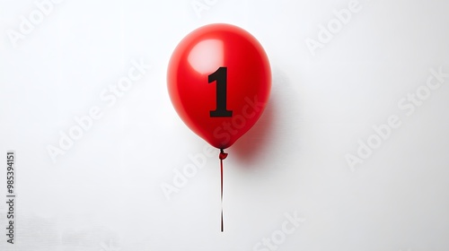number 1 balloon