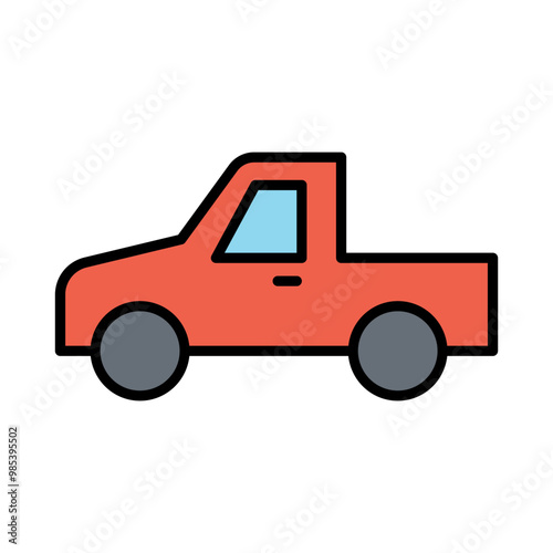 Pick-up truck icon