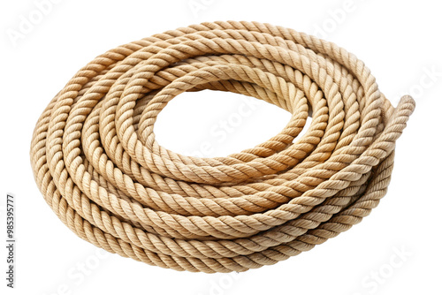 coil of rope isolated on a white background
