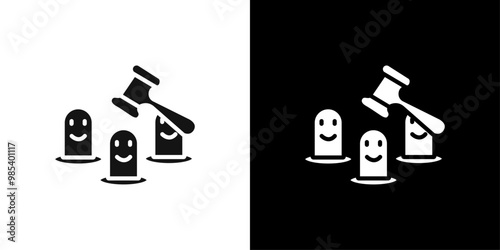 Mole Game Whack icon Flat vector set outline photo