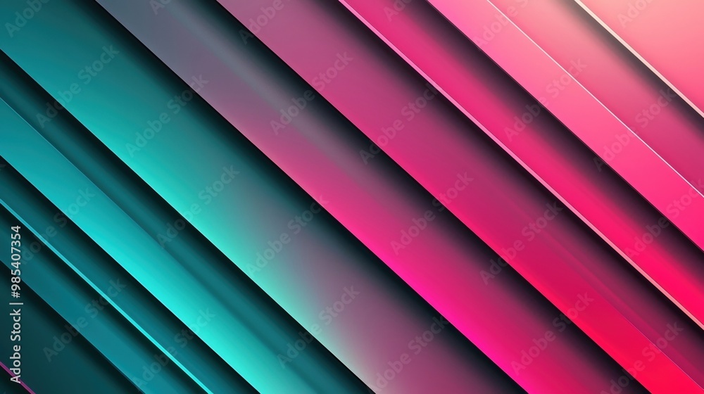 Fototapeta premium Striking Diagonal Gradient in Vibrant Chromatic Palette