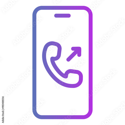outgoing call Gradient icon