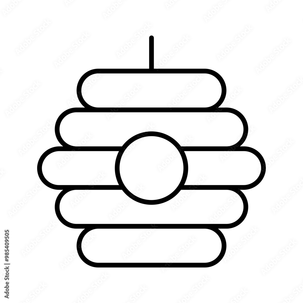 bee hive line icon bee hive line icon