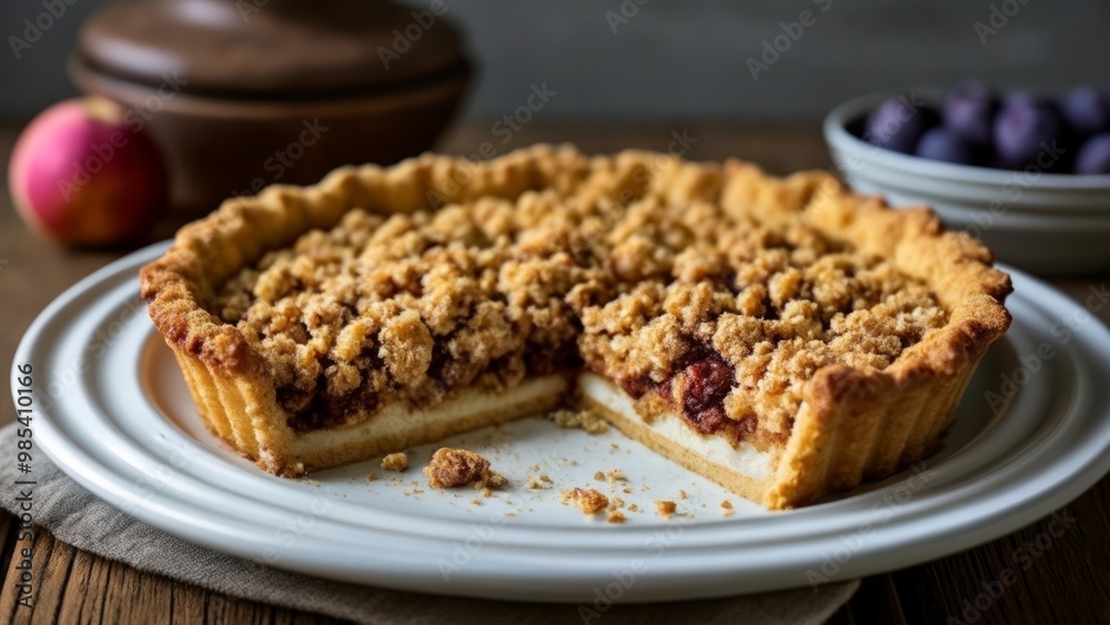 Deliciously inviting dessert ready to be savored Deliciously inviting dessert ready to be savored