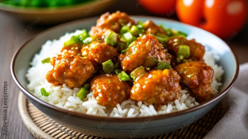 Delicious Asianinspired meal ready to be savored Delicious Asianinspired meal ready to be savored