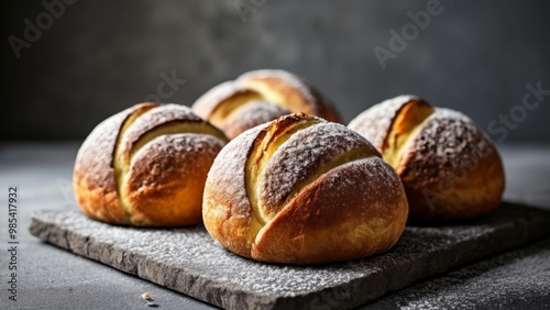  Deliciously baked sugarcoated pastries ready to be savored