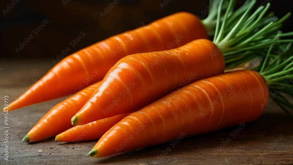Freshly harvested carrots ready for a healthy meal Freshly harvested carrots ready for a healthy meal