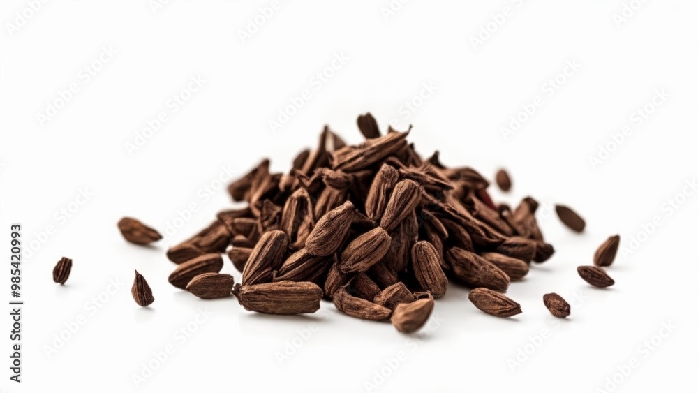 Aromatic cumin seeds in a pile Aromatic cumin seeds in a pile
