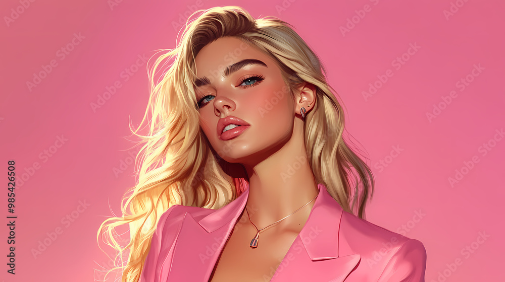 Beautiful woman model, blonde woman, stylish clothing, stock photo for woman model, fashion. High Fashion. Illustration Beautiful woman model, blonde woman, stylish clothing, stock photo for woman model, fashion. High Fashion. Illustration
