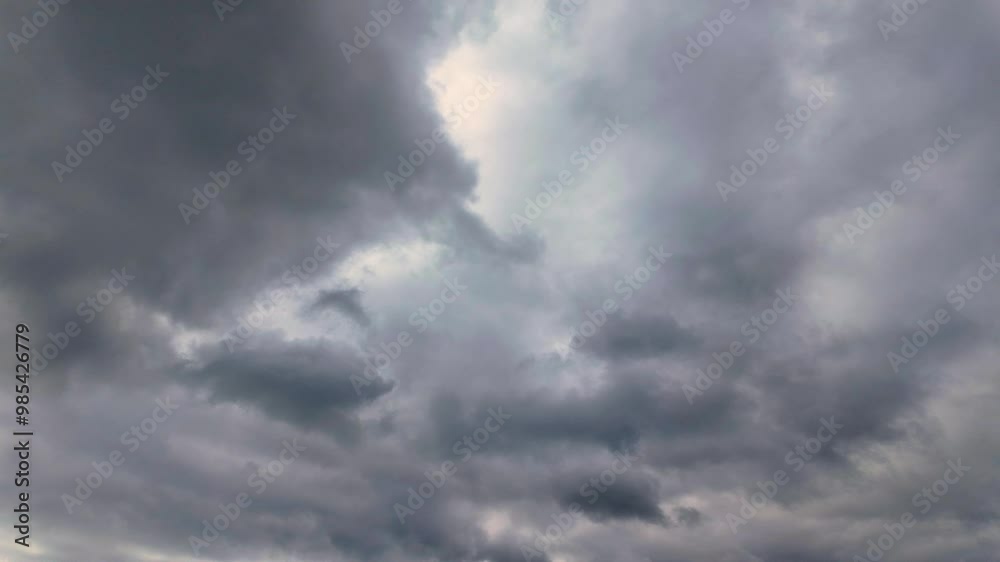 Timelapse of a cloudy sky with a somber mood Timelapse of a cloudy sky with a somber mood