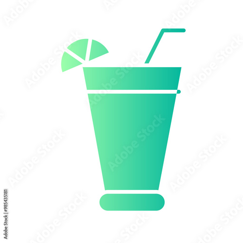 lemon juice gradient icon