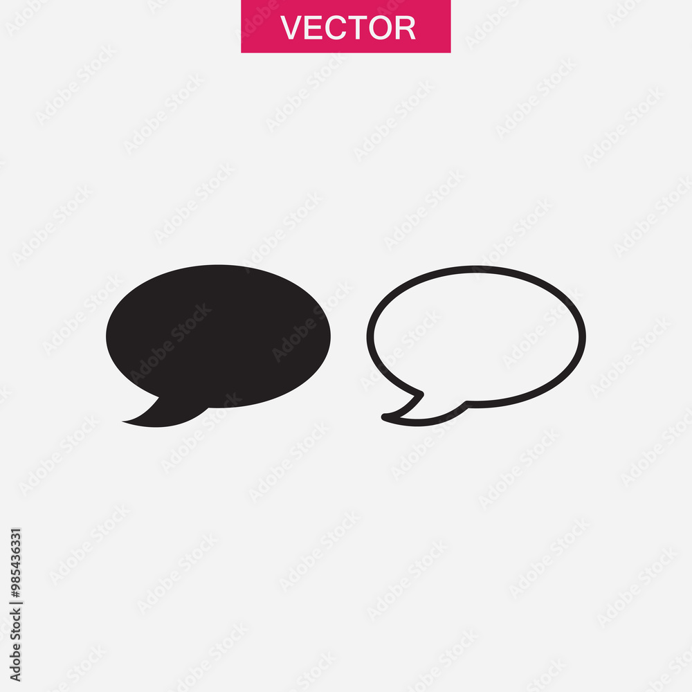 Chat icon vector logo, simple flat black linear illustration for web and app..eps Chat icon vector logo, simple flat black linear illustration for web and app..eps