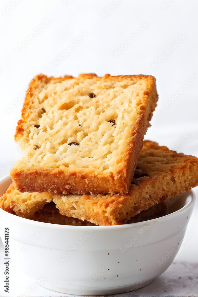 crispy rusk on white, rusk in bowl
crispy rusk on white, rusk in bowl