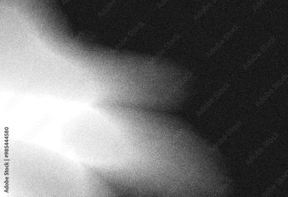 Abstract black and white gray grainy texture gradient background