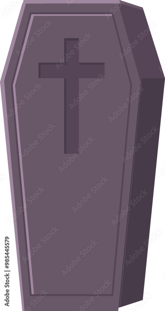 Obraz premium Coffin Vector Illustration