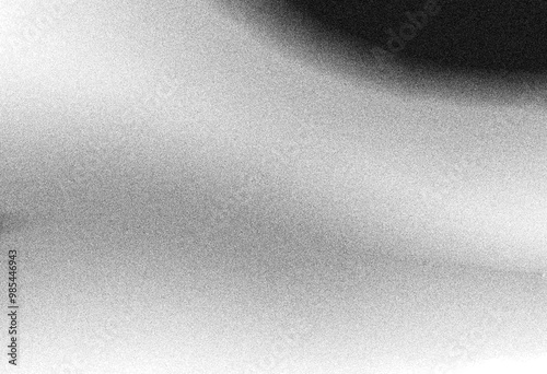 Abstract black and white gray grainy texture gradient background