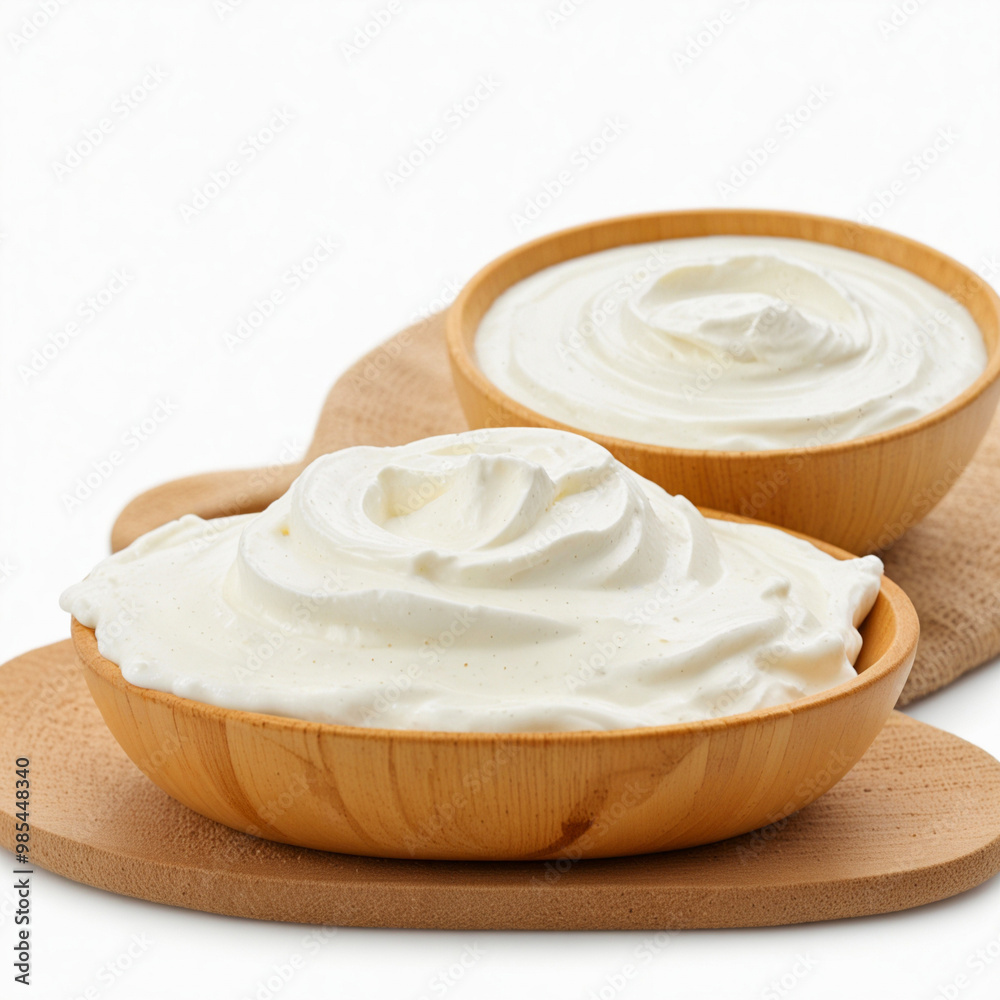 Yogurt, isolated on white background Yogurt, isolated on white background