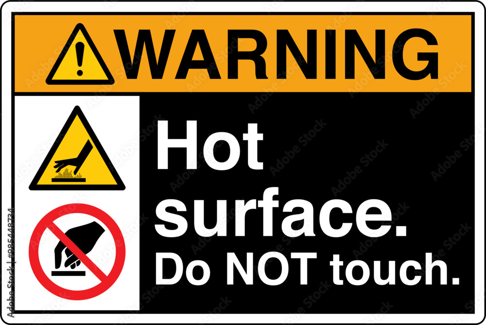 Fototapeta premium ANSI Z535 Safety Sign Marking...