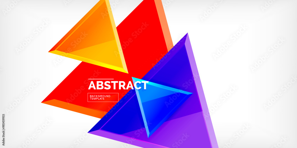 Abstract background - glossy triangles. Vector Illustration For Wallpaper, Banner, Background, Card, Book Illustration, landing page Abstract background - glossy triangles. Vector Illustration For Wallpaper, Banner, Background, Card, Book Illustration, landing page