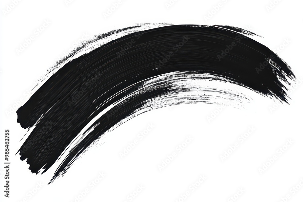 A bold, sweeping black brushstroke on a white background, showcasing artistic expression. A bold, sweeping black brushstroke on a white background, showcasing artistic expression.