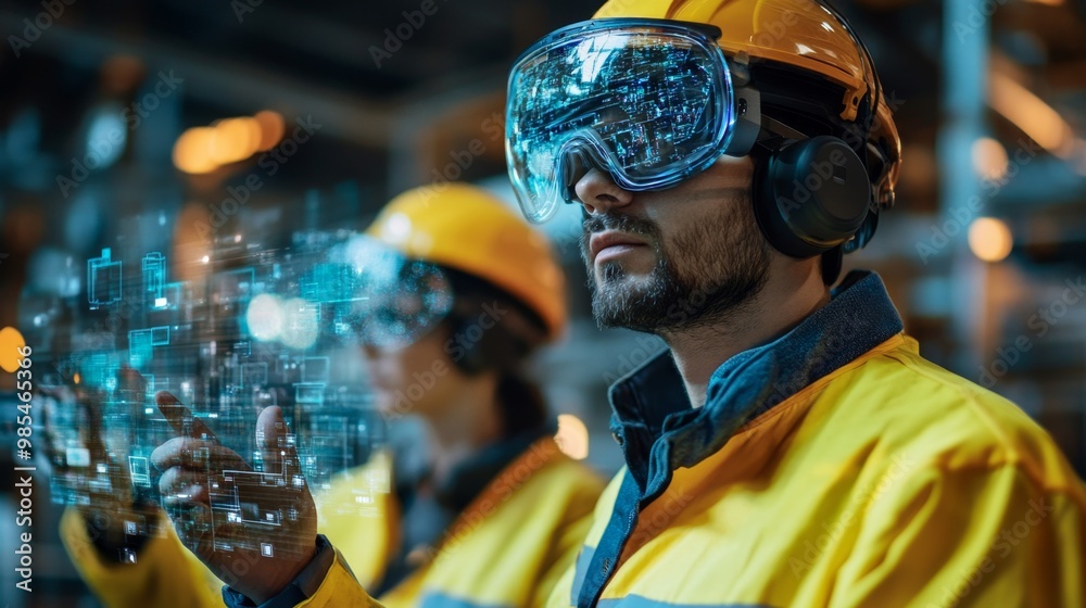 VR Industry Worker. VR Industry Worker.