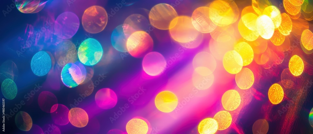 Colorful bokeh lights