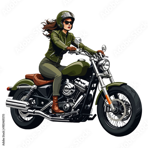 Biker Woman icon sheet,PNG,SVG, EPS for graphic design