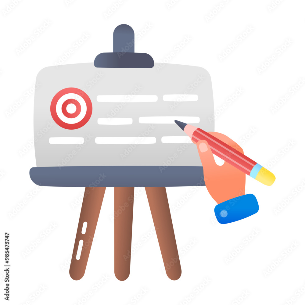 Strategy icon in flat style Strategy icon in flat style