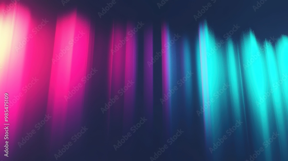 Abstract neon light streaks