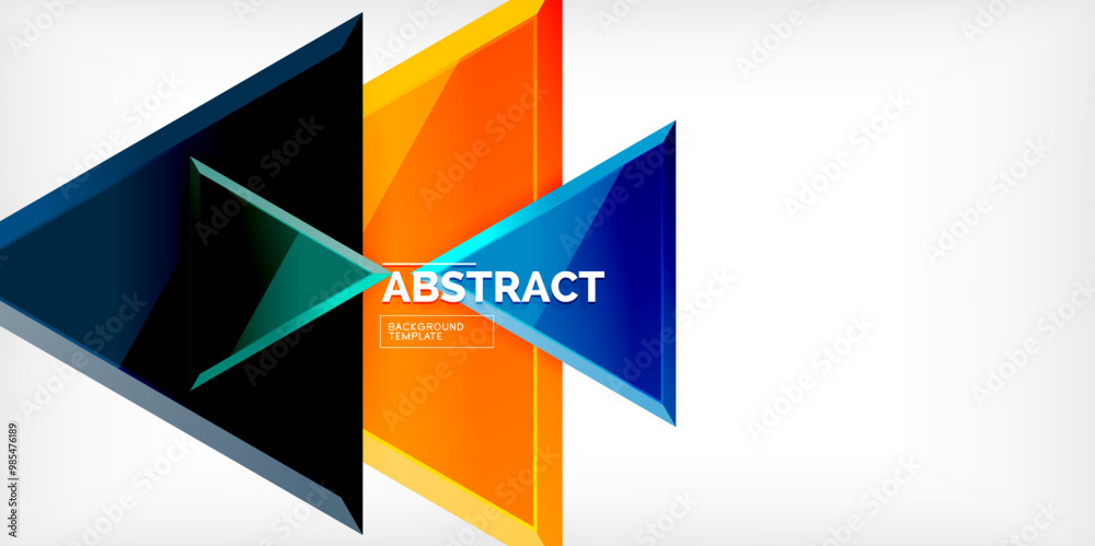 Abstract background - glossy triangles. Vector Illustration For Wallpaper, Banner, Background, Card, Book Illustration, landing page Abstract background - glossy triangles. Vector Illustration For Wallpaper, Banner, Background, Card, Book Illustration, landing page