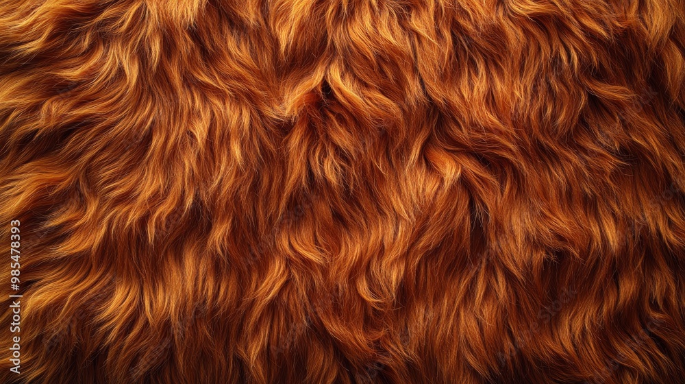 Closeup of Fluffy Brown Fur Texture Closeup of Fluffy Brown Fur Texture