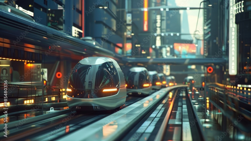 Innovative AI-driven transportation system in a smart city. Innovative AI-driven transportation system in a smart city.