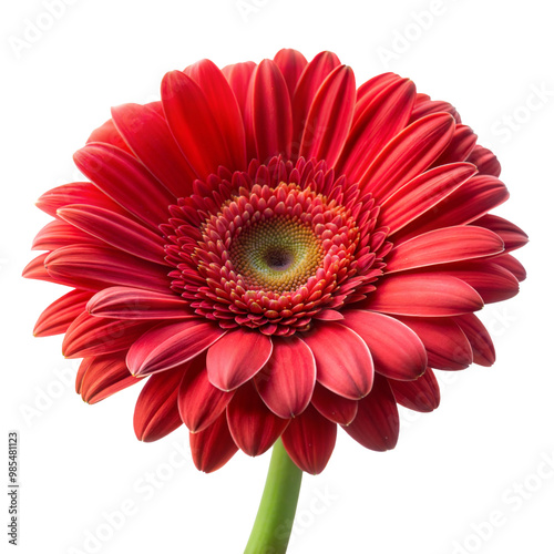 red gerber daisy